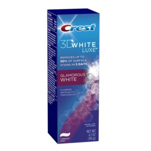 ยาสีฟันฟอกฟันขาว CREST 3D WHITE LUXE GLAMOROUS WHITE TOOTHPASTE